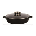 Juegos de cocina antiadherentes de aluminio aluminio Cooker Cooker de cocción de gas de inducción 20 24 28 cm Non Stick Stockpot esmalte recubierto de esmalte con recubrimiento